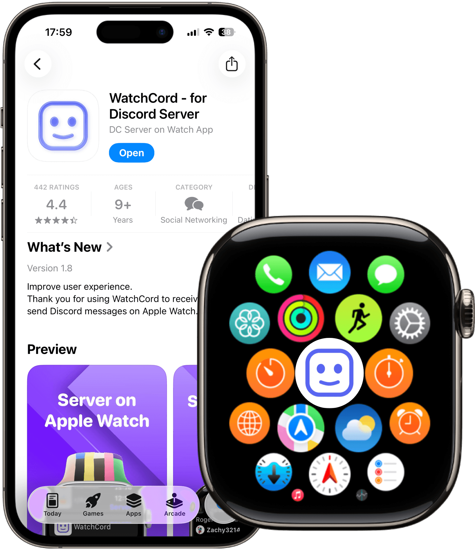 standalone apple watch app for Discord client